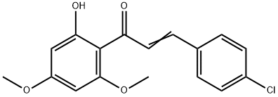 2-氯-2',4',6'-三甲氧基查耳酮 結(jié)構(gòu)式