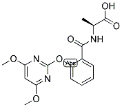 (2S)-2-[2-[(4,6-DIMETHOXYPYRIMIDIN-2-YL)OXY]BENZAMIDO]PROPIONOIC ACID