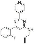 N-ALLYL-6-(2-FLUOROPHENYL)-2-PYRIDIN-4-YLPYRIMIDIN-4-AMINE Struktur