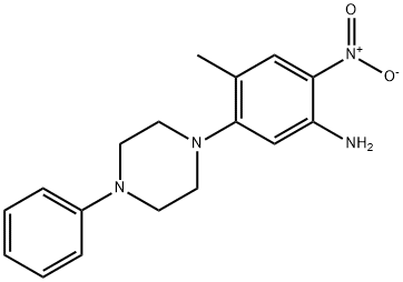 4-METHYL-2-NITRO-5-(4-PHENYLPIPERAZINO)ANILINE Struktur