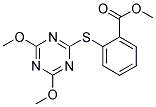 2-[(4,6-DIMETHOXYTRIAZIN-2-YL)THIO]BENZOIC ACID, METHYL ESTER Struktur