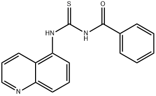 N-BENZOYL-N'-(5-QUINOLINYL)THIOUREA Struktur