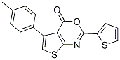 5-(4-METHYLPHENYL)-2-THIEN-2-YL-4H-THIENO[2,3-D][1,3]OXAZIN-4-ONE Struktur