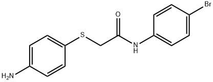 2-[(4-AMINOPHENYL)SULFANYL]-N-(4-BROMOPHENYL)ACETAMIDE Struktur