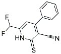 6-DIFLUOROMETHYL-4-PHENYL-2-THIOXO-1,2-DIHYDRO-PYRIDINE-3-CARBONITRILE Struktur