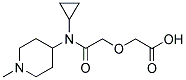 2-[2-(CYCLOPROPYL(1-METHYLPIPERIDIN-4-YL)AMINO)-2-OXOETHOXY]ACETIC ACID Struktur