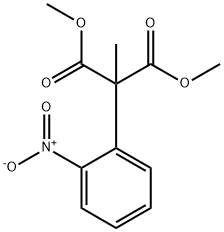 DIMETHYL 2-METHYL-2-(2-NITROPHENYL)MALONATE Struktur