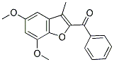 2-BENZOYL-5,7-DIMETHOXY-3-METHYLBENZOFURAN Struktur