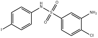 3-AMINO-4-CHLORO-N-(4-IODO-PHENYL)-BENZENESULFONAMIDE Struktur