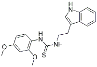 N-(2,4-DIMETHOXYPHENYL)-N'-[2-(1H-INDOL-3-YL)ETHYL]THIOUREA Struktur