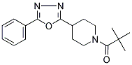 1-(2,2-DIMETHYLPROPANOYL)-4-(5-PHENYL-1,3,4-OXADIAZOL-2-YL)PIPERIDINE Struktur