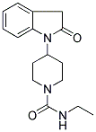 4-(2,3-DIHYDRO-2-OXO-(1H)-INDOL-1-YL)-N-ETHYLPIPERIDINE-1-CARBOXAMIDE Struktur