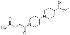 4-[4-(4-(METHOXYCARBONYL)PIPERIDIN-1-YL)PIPERIDIN-1-YL]-4-OXOBUTANOIC ACID Struktur