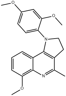 1-(2,4-DIMETHOXYPHENYL)-4-METHYL-2,3-DIHYDRO-1H-PYRROLO[3,2-C]QUINOLIN-6-YL METHYL ETHER Struktur