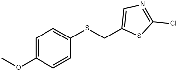 2-CHLORO-5-([(4-METHOXYPHENYL)SULFANYL]METHYL)-1,3-THIAZOLE Struktur