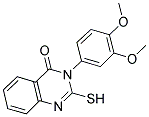 3-(3,4-DIMETHOXY-PHENYL)-2-MERCAPTO-3H-QUINAZOLIN-4-ONE Struktur