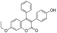 7-ETHOXY-3-(4'-HYDROXYPHENYL)-4-PHENYL COUMARIN Struktur