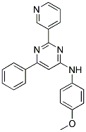 N-(4-METHOXYPHENYL)-6-PHENYL-2-PYRIDIN-3-YLPYRIMIDIN-4-AMINE Struktur