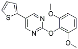 2-(2,6-DIMETHOXYPHENOXY)-5-THIEN-2-YLPYRIMIDINE Struktur