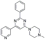 4-(4-METHYLPIPERAZIN-1-YL)-2-PHENYL-6-PYRIDIN-3-YLPYRIMIDINE Struktur