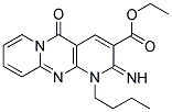 ETHYL 1-BUTYL-2-IMINO-5-OXO-1,5-DIHYDRO-2H-DIPYRIDO[1,2-A:2',3'-D]PYRIMIDINE-3-CARBOXYLATE Struktur