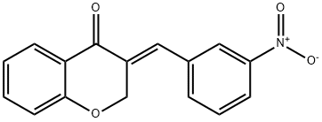 3-[(E)-(3-NITROPHENYL)METHYLIDENE]-2,3-DIHYDRO-4H-CHROMEN-4-ONE Struktur