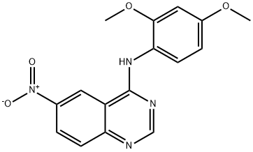 N-(2,4-DIMETHOXYPHENYL)-6-NITRO-4-QUINAZOLINAMINE Struktur