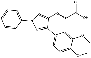 3-[3-(3,4-DIMETHOXY-PHENYL)-1-PHENYL-1H-PYRAZOL-4-YL]-ACRYLIC ACID Struktur