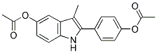 5-ACETOXY-3-METHYL-2-(4-ACETOXYPHENYL) INDOLE Struktur