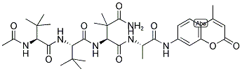 N-ACETYL-GLY(T-BUTYL)-GLY(T-BUTYL)-ASN(METHYL)2-ALA-7-AMIDO-4-METHYLCOUMARIN Struktur