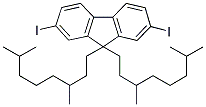 2,7-DIIODO-9,9-DI(3',7'-DIMETHYLOCTYL)-9H-FLUORENE Struktur