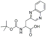 (+/-)-2-(TERT-BUTYLOXYCARBONYL)AMINO-3-(2-QUINOXALYL)-PROPANIC ACID Struktur