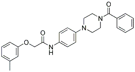 N-(4-(4-BENZOYLPIPERAZIN-1-YL)PHENYL)-2-(M-TOLYLOXY)ACETAMIDE Struktur