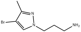 3-(4-BROMO-3-METHYL-PYRAZOL-1-YL)-PROPYLAMINE Struktur