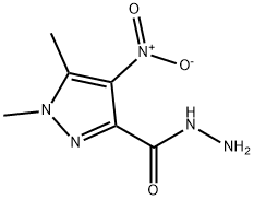 1,5-DIMETHYL-4-NITRO-1 H-PYRAZOLE-3-CARBOXYLIC ACID HYDRAZIDE Struktur