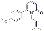 6-(4-METHOXYPHENYL)-1-(3-METHYLBUT-2-ENYL)PYRIDIN-2(1H)-ONE Struktur