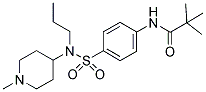 N-[4-(((1-METHYLPIPERIDIN-4-YL)PROPYLAMINO)SULPHONYL)PHENYL]-TERT-BUTYLCARBOXAMIDE Struktur