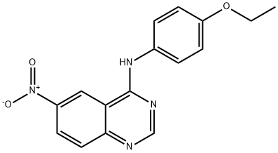 N-(4-ETHOXYPHENYL)-6-NITRO-4-QUINAZOLINAMINE Struktur