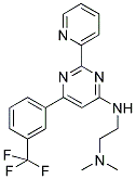 N,N-DIMETHYL-N'-(2-PYRIDIN-2-YL-6-[3-(TRIFLUOROMETHYL)PHENYL]PYRIMIDIN-4-YL)ETHANE-1,2-DIAMINE Struktur