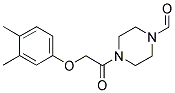 4-[(3,4-DIMETHYLPHENOXY)ACETYL]-1-PIPERAZINECARBALDEHYDE Struktur