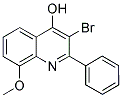 3-BROMO-8-METHOXY-2-PHENYLQUINOLIN-4-OL Struktur