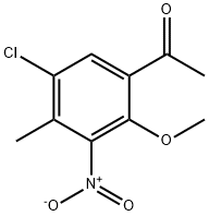 5-CHLORO-2-METHOXY-4-METHYL-3-NITROACETOPHENONE Struktur