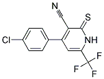 4-(4-CHLORO-PHENYL)-2-THIOXO-6-TRIFLUOROMETHYL-1,2-DIHYDRO-PYRIDINE-3-CARBONITRILE Struktur