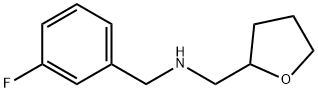 (3-FLUORO-BENZYL)-(TETRAHYDRO-FURAN-2-YLMETHYL)-AMINE Struktur