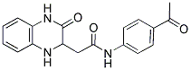 N-(4-ACETYLPHENYL)-2-(3-OXO-1,2,3,4-TETRAHYDROQUINOXALIN-2-YL)ACETAMIDE Struktur