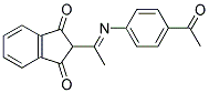 2-(2-(4-ACETYLPHENYL)-2-AZA-1-METHYLVINYL)INDANE-1,3-DIONE Struktur