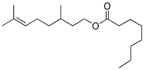 CITRONELLYL OCTANOATE Struktur