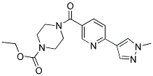 ETHYL 4-([6-(1-METHYL-1H-PYRAZOL-4-YL)PYRIDIN-3-YL]CARBONYL)PIPERAZINE-1-CARBOXYLATE Struktur