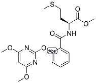 (2S)-2-[2-[(4,6-DIMETHOXYPYRIMIDIN-2-YL)OXY]BENZAMIDO]-4-(METHYLTHIO)BUTYRIC ACID, METHYL ESTER Struktur