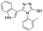 5-(1H-INDOL-3-YL)-4-O-TOLYL-4H-[1,2,4]TRIAZOLE-3-THIOL Struktur